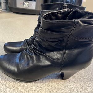 Blondo Black Leather Ankle Boots